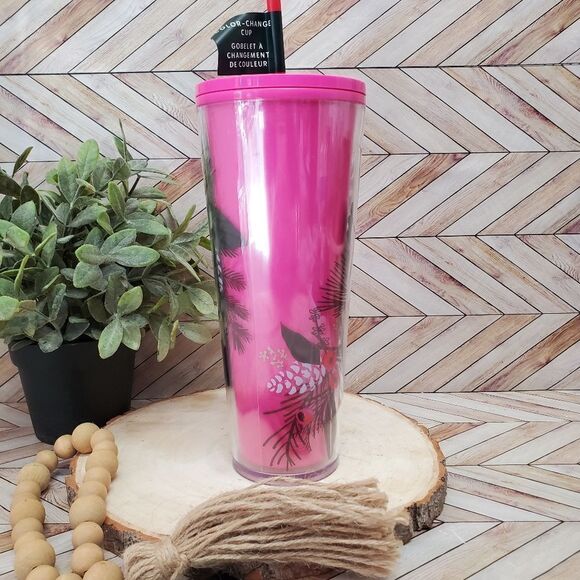 Starbucks Christmas Color Change Pink Pinecone Venti 24oz Holiday Tumbler - Picture 3 of 6